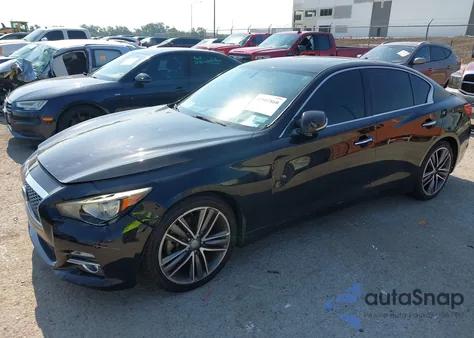 2014 Infiniti Q50 Premium из США, поврежденный, VIN JN1BV7AP2EM693476